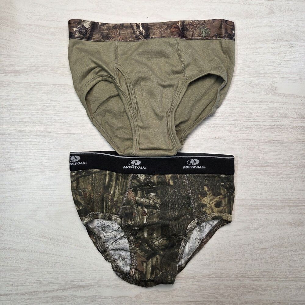 NWOT Mossy Oak Men’s Camo Brief Underwear Small Regular 7-Pack Camouflage